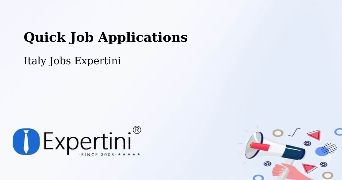 Quick Apply Feature – Creazzo - Italy Jobs Expertini